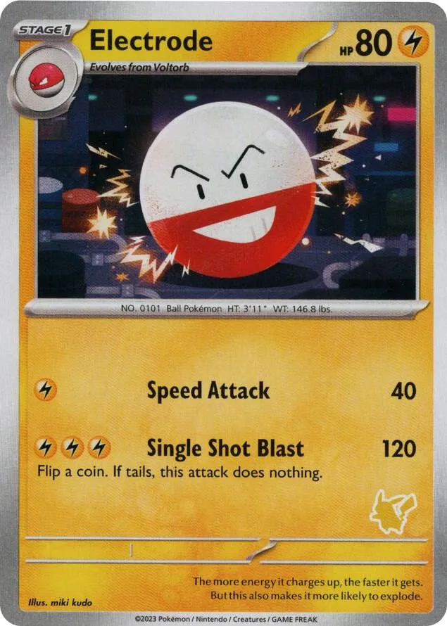 Electrode card front