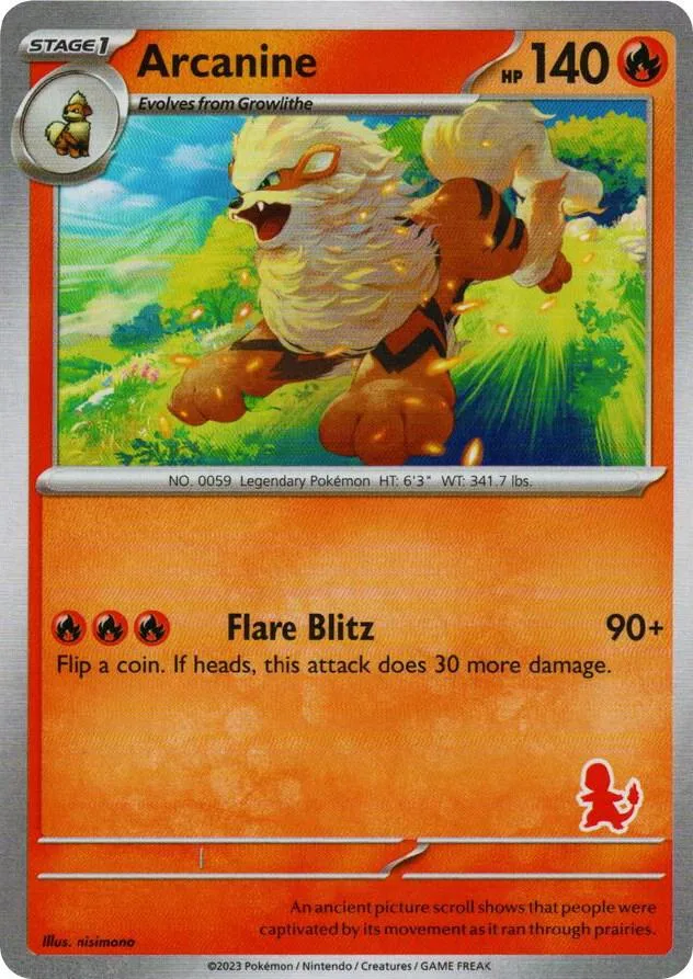 Arcanine card front