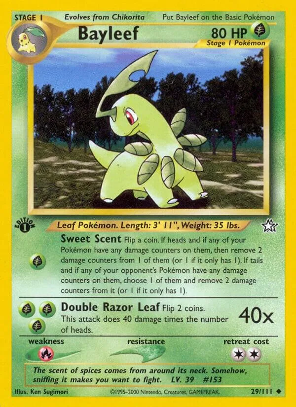 Bayleef card front