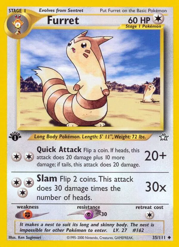Furret card front