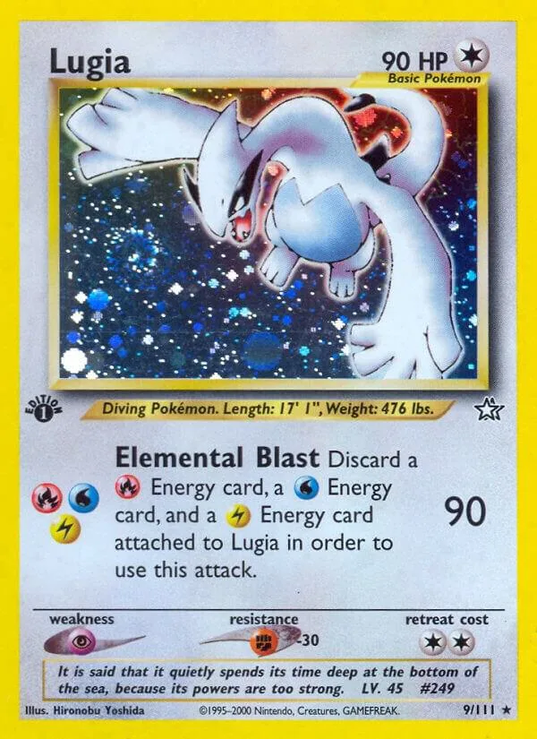 Lugia card front