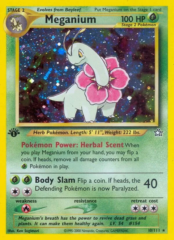 Meganium card front