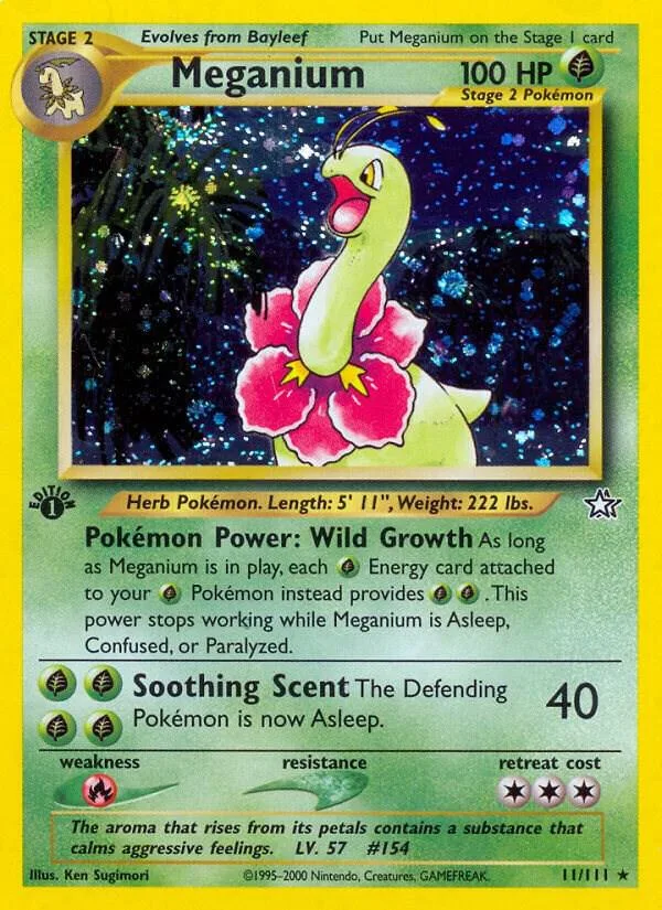 Meganium card front