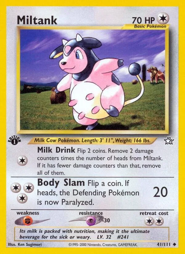 Miltank card front