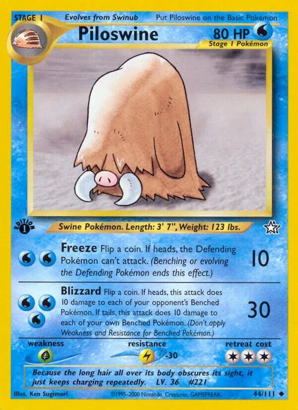 Piloswine card front