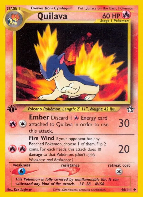 Quilava card front