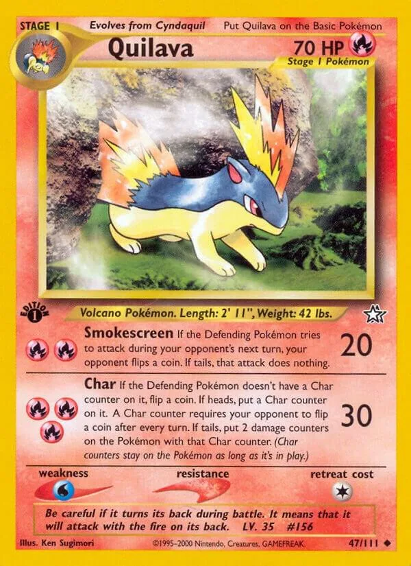 Quilava card front