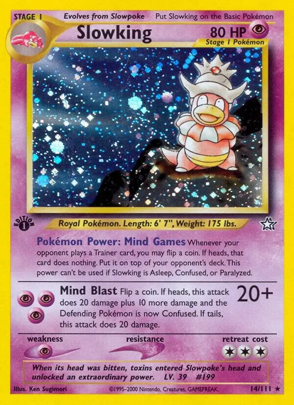 Slowking card front