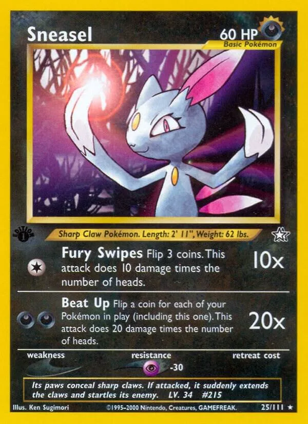 Sneasel card front