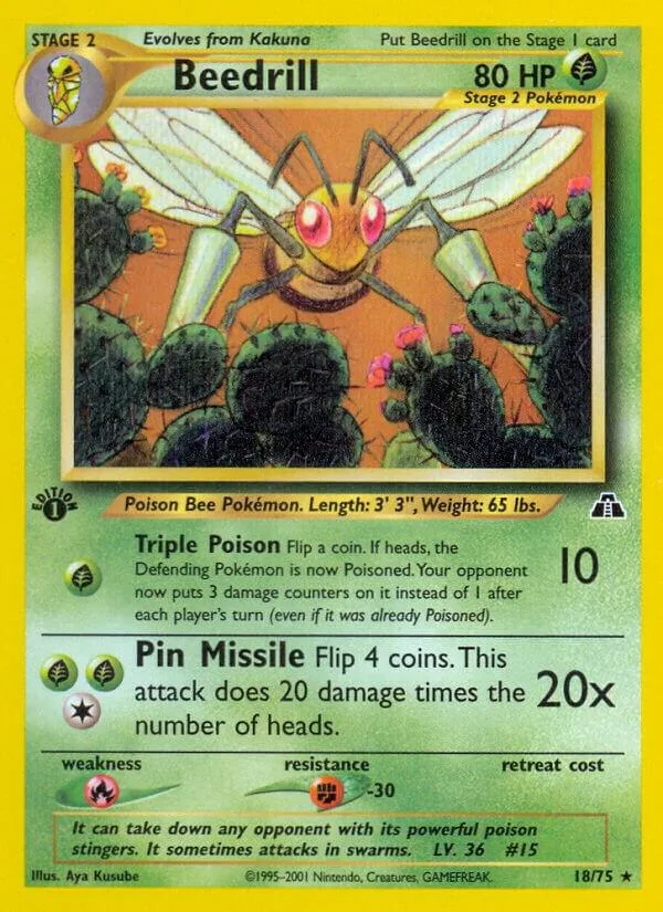 Beedrill card front