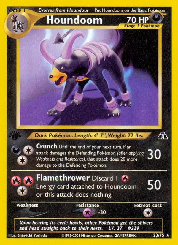 Houndoom card front