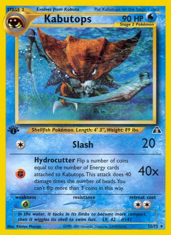 Kabutops card front