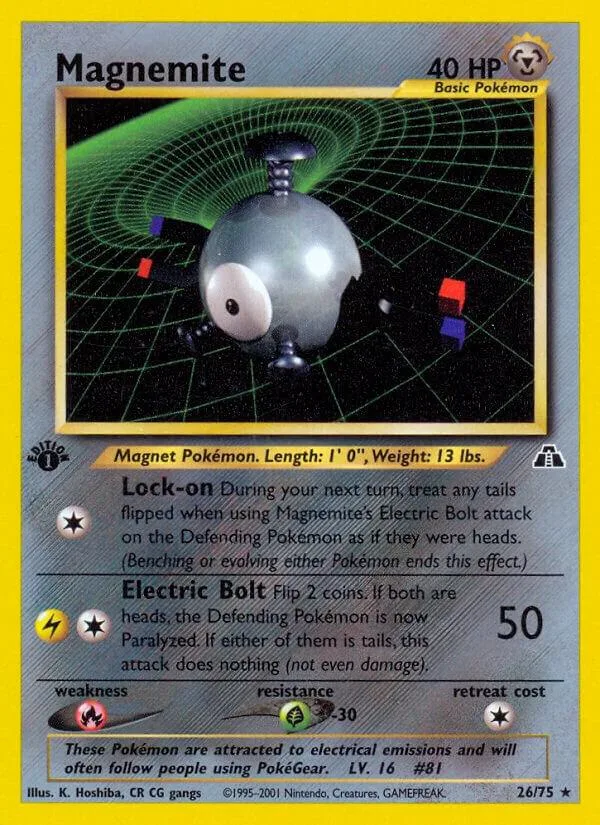 Magnemite card front