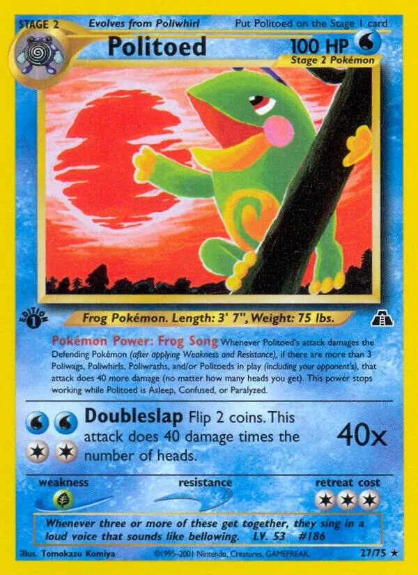 Politoed card front