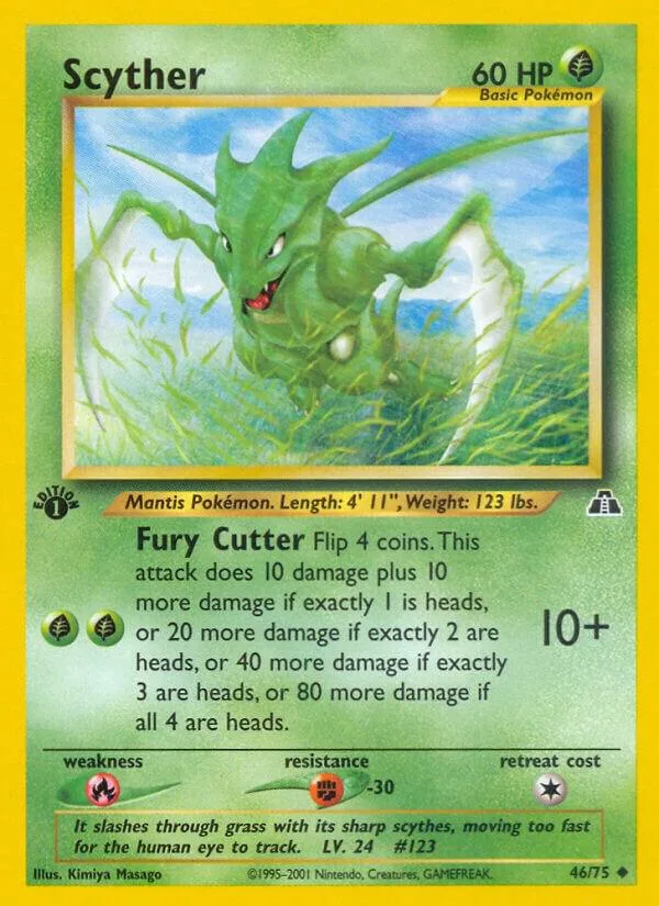 Scyther card front