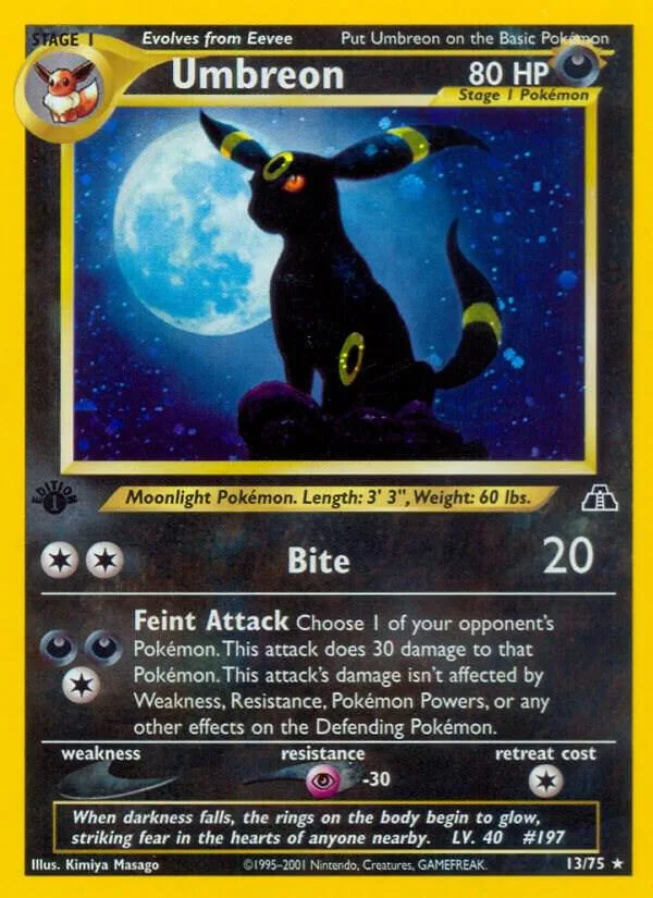 Umbreon card front