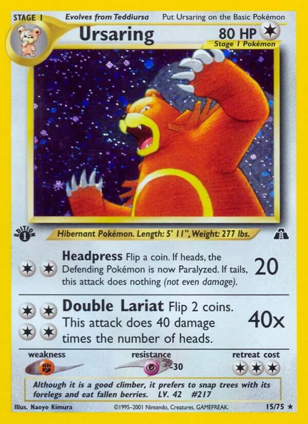 Ursaring card front