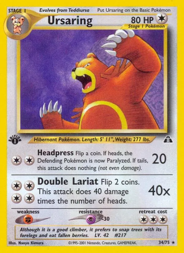 Ursaring card front