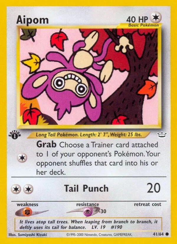 Aipom card front