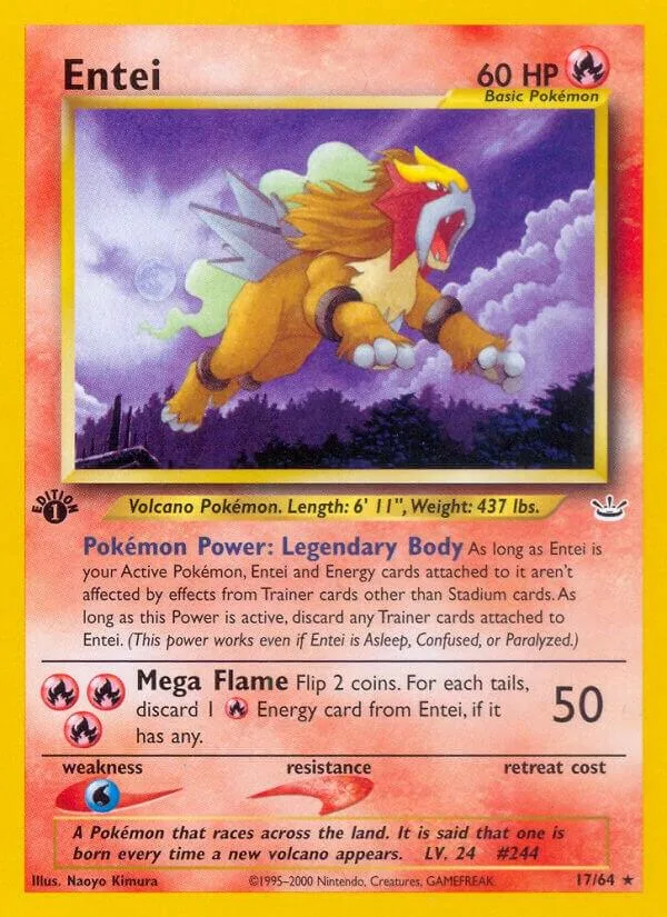 Entei card front