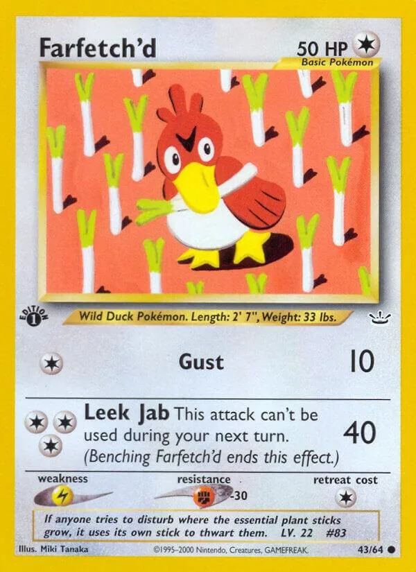 Farfetch'd card front