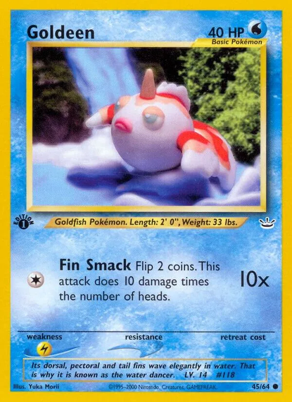 Goldeen card front