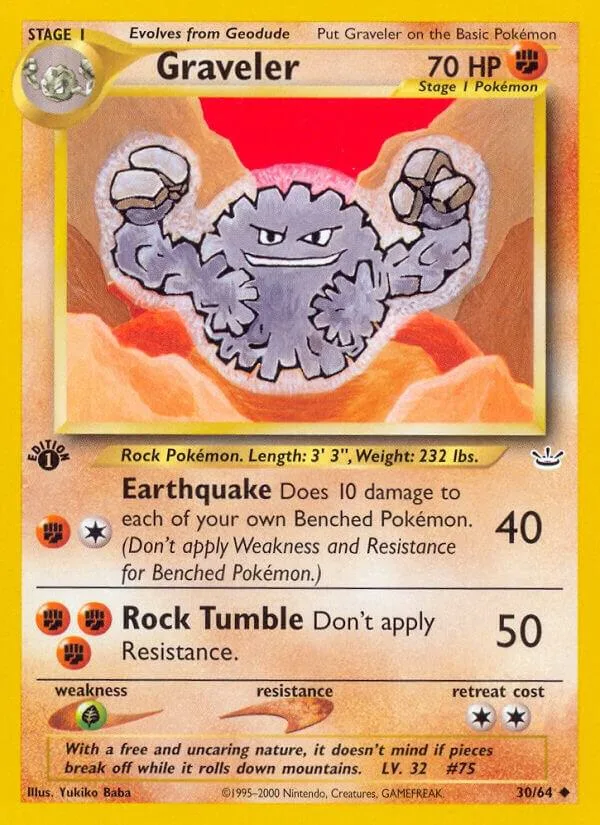 Graveler card front