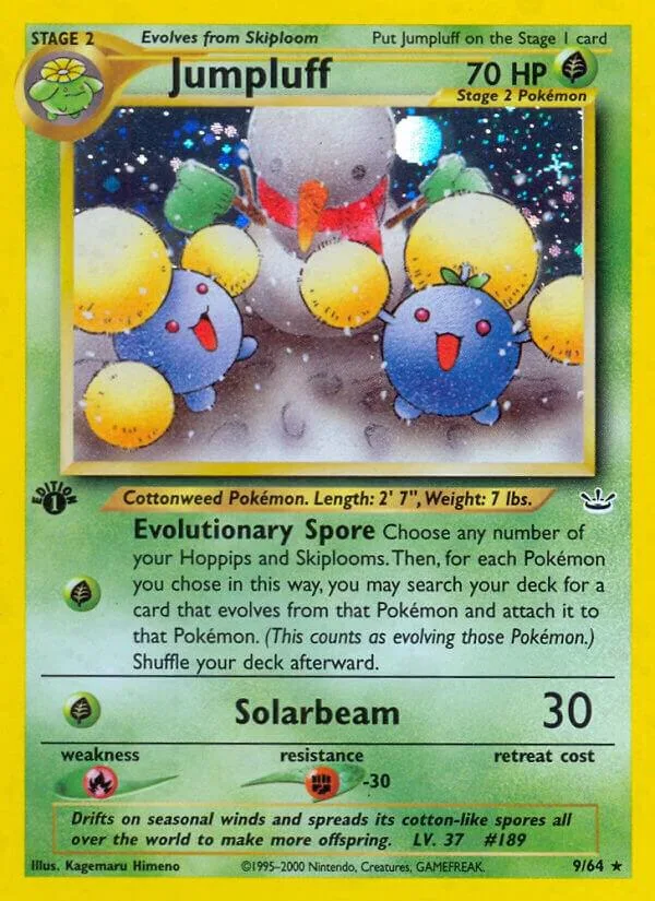 Jumpluff card front