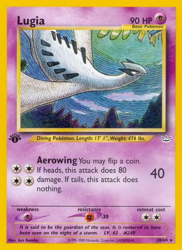 Lugia card front