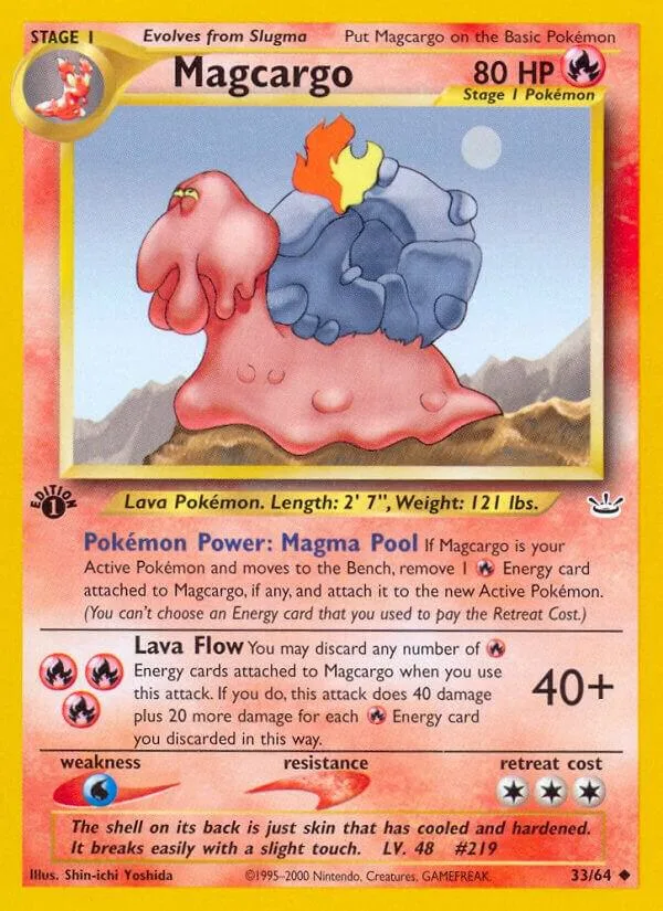Magcargo card front