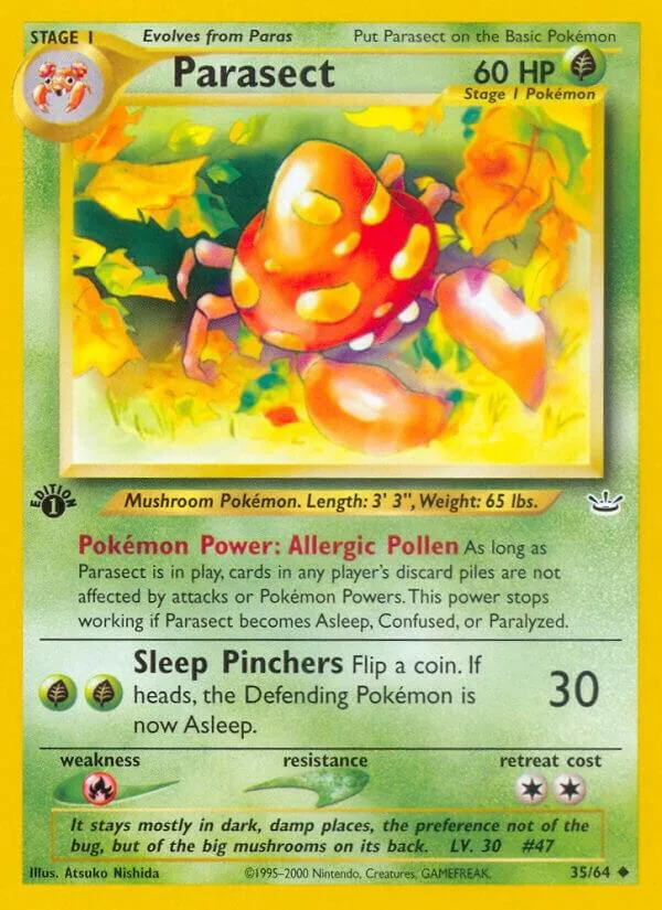 Parasect card front