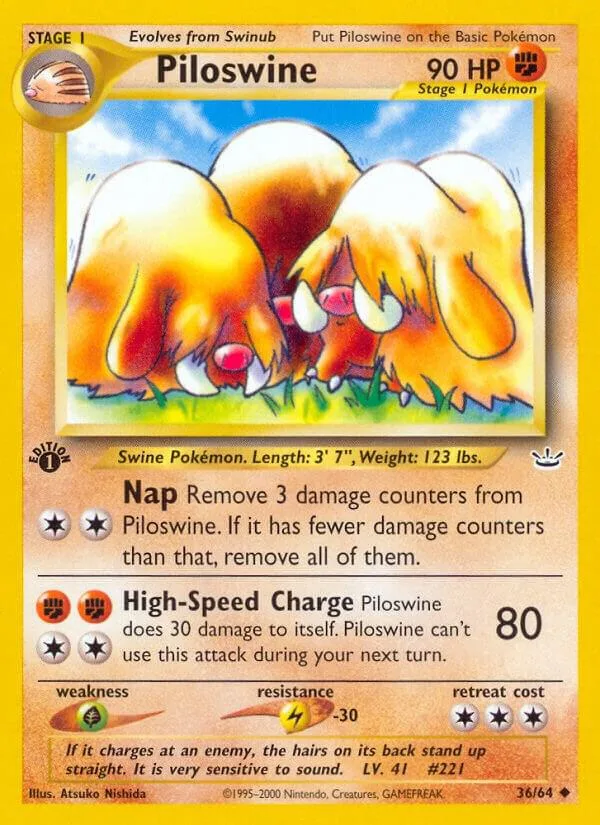 Piloswine card front