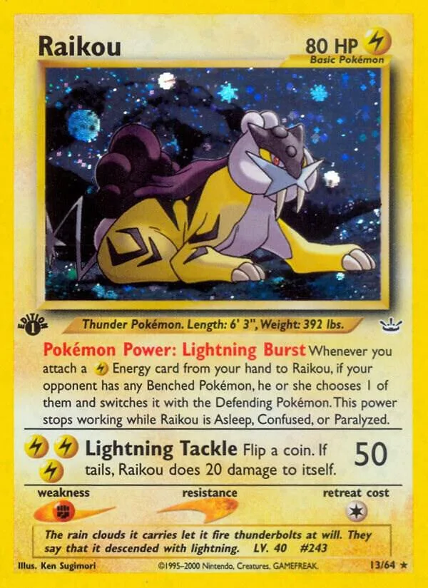 Raikou card front