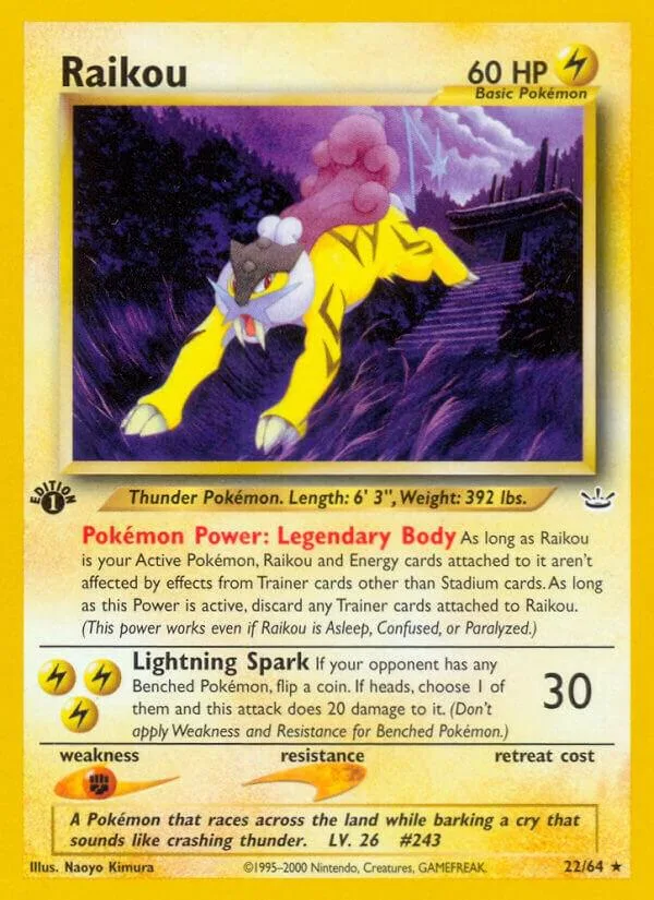 Raikou card front