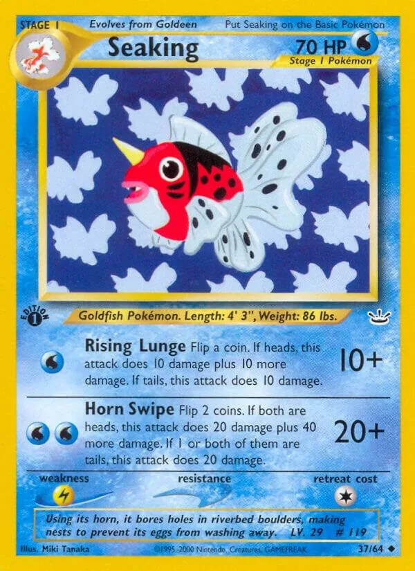 Seaking card front