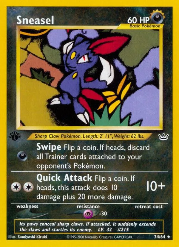 Sneasel card front
