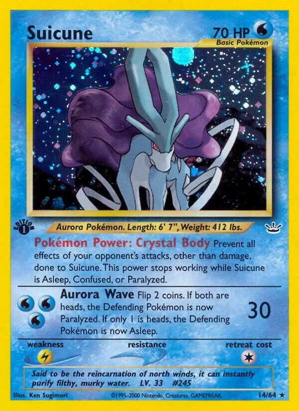 Suicune card front