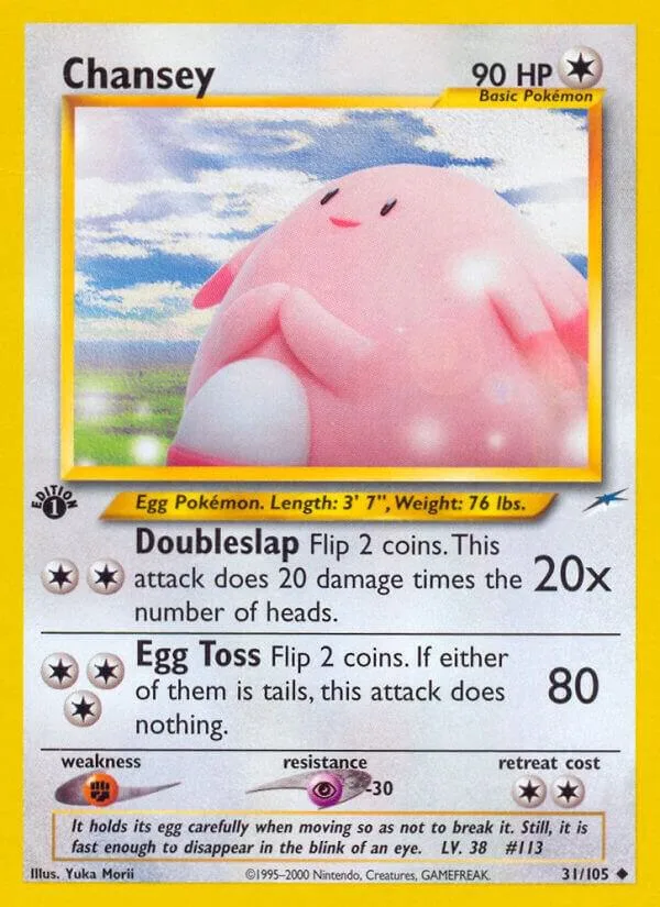 Chansey card front