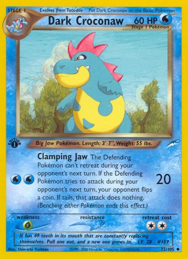 Dark Croconaw card front