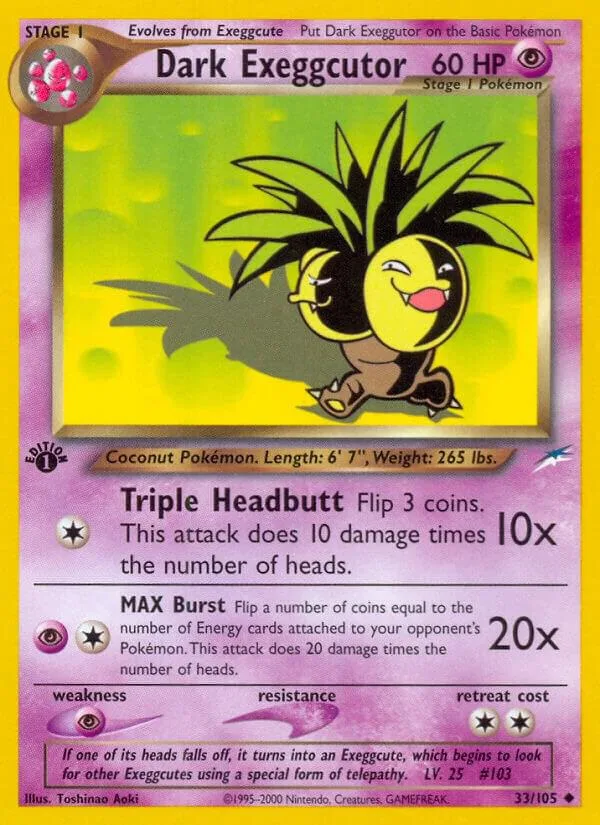 Dark Exeggcutor card front