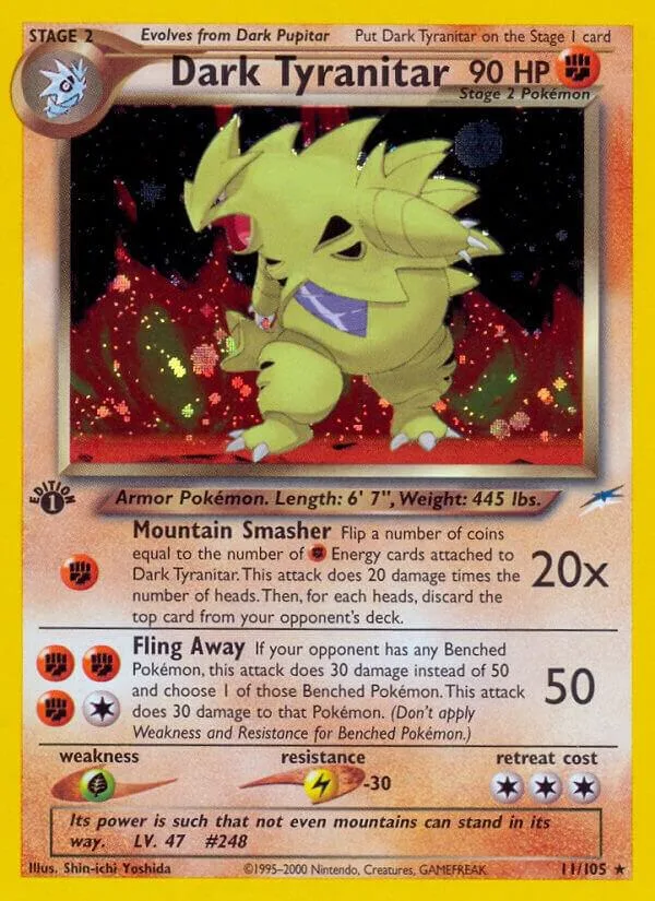 Dark Tyranitar card front