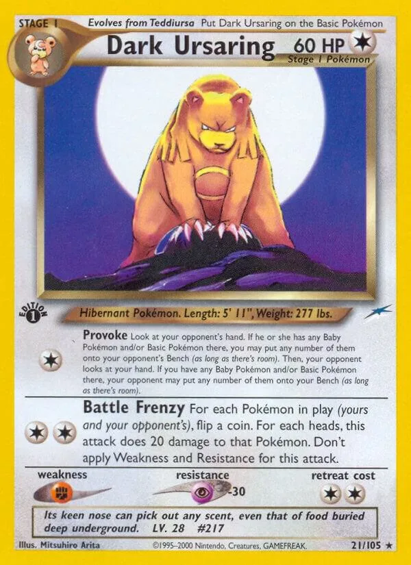 Dark Ursaring card front