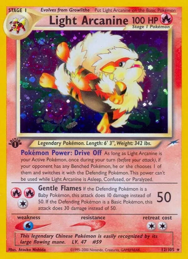 Light Arcanine card front