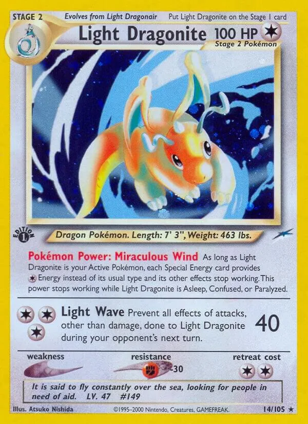 Light Dragonite card front