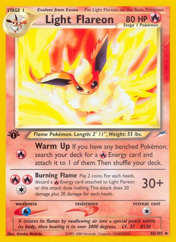 Light Flareon card front