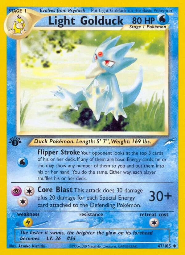 Light Golduck card front