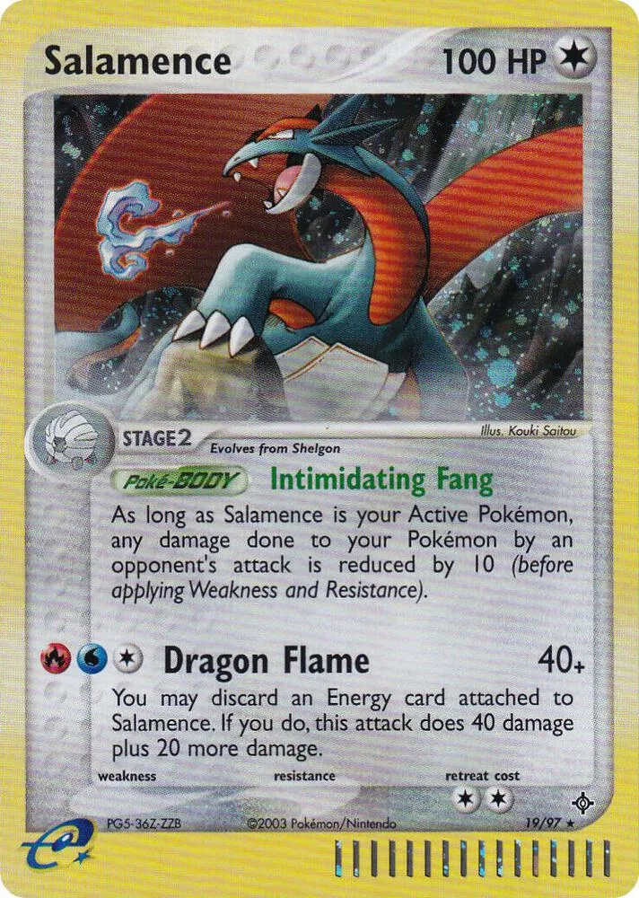 Salamence (e-League) card front