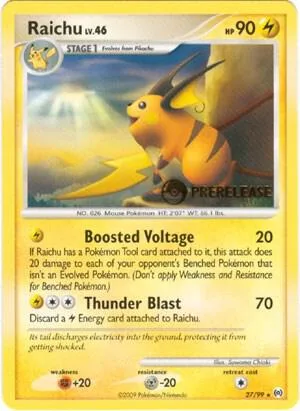 Raichu (Prerelease) card front