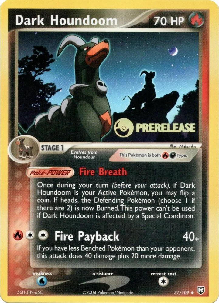 Dark Houndoom (Prerelease) Holofoil card