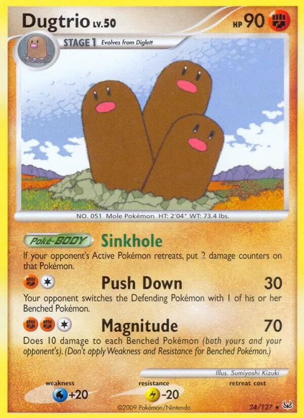 Dugtrio card front